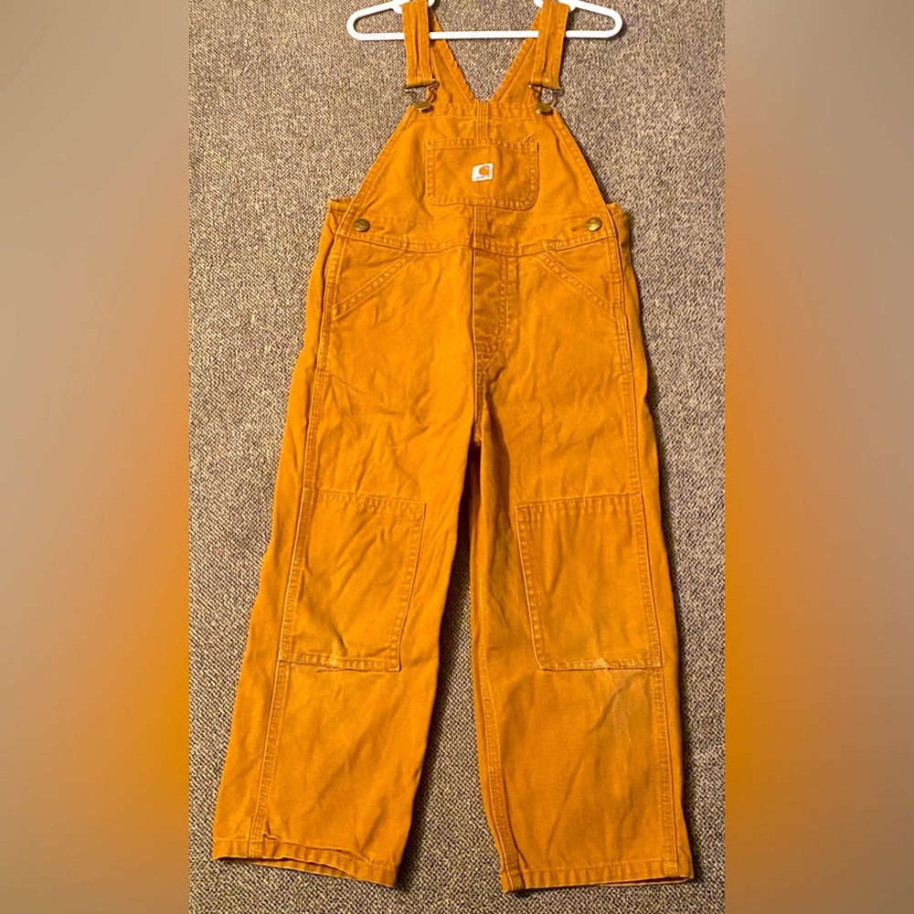 Carhartt Kids Duck Beiwn Canvas Bib Overalls